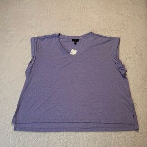Jessica Simpson Women's V-Neck Soft Jersey Knit Top Size 2X Sweet Lavender New